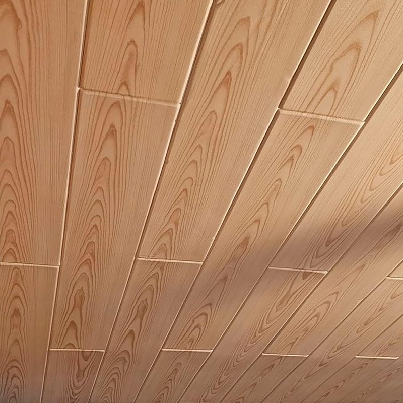 DIY Glue Up P02- Foam Ceiling Tiles Panel/Planks Pine Wood,