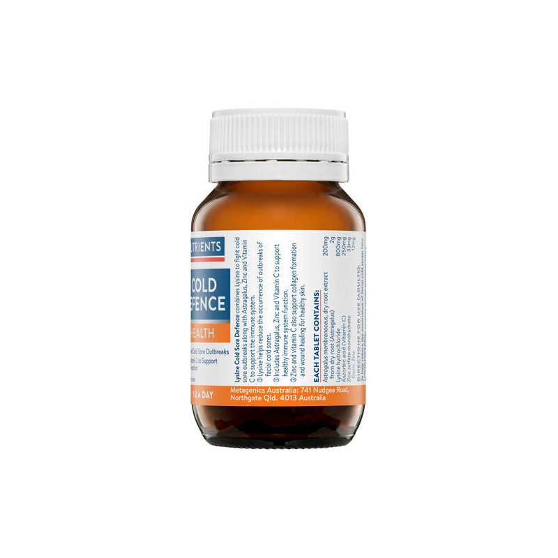 Ethical Nutrients Lysine Viral Cold Sore Defence 30 Tablets
