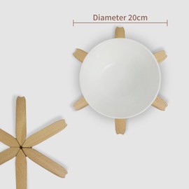 MTGSTOCL Wooden Trivets for Hot Dishes, Set of 3 Tree Coaster Set, 3 Wooden Trivets+1 Stand, Heat Resistant Tree Shaped Trivet Mats, Wooden Trivet Tree Set for Teapot Hot Pot (White Walnut)