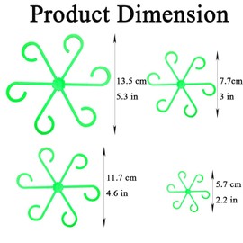 12 Pcs Plastic Climbing Plant Stem Support Houseplant Stem Climbers Holders Flower Stakes Trellis Reusable (Green)