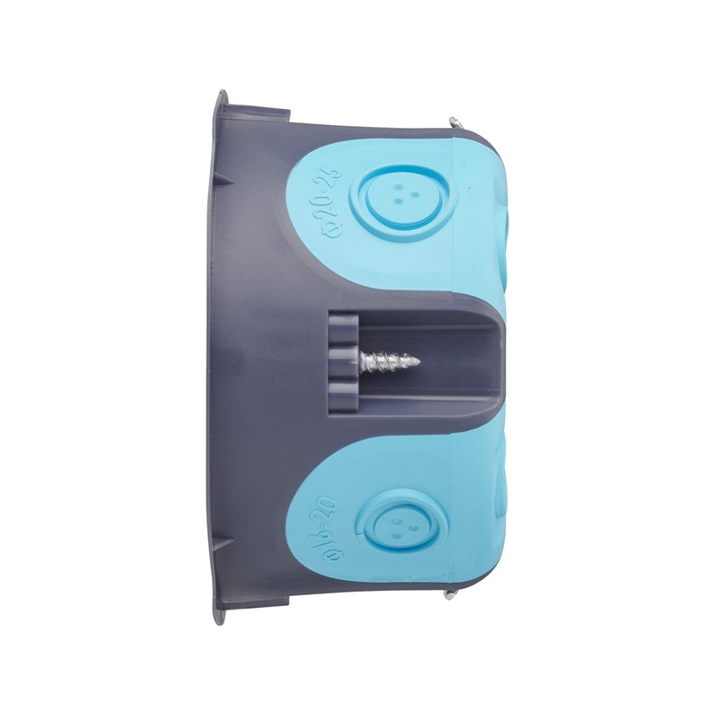 Debflex Stopair 718382 Recessed Conduit Box Drywall D67/P40 Grey/Blue