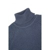 Aran Crafts Men's Irish Cable Knitted Wool Rib Roll Neck