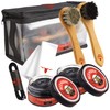 RED MOOSE 7pc Black Leather Shoe and Boot Polish Kit