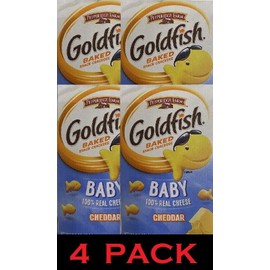 Pepperidge Farm 4x Pepperidge Farm Goldfish BABY CHEDDAR Baked Snack Crackers NEW 7.2 oz 4 BAGS