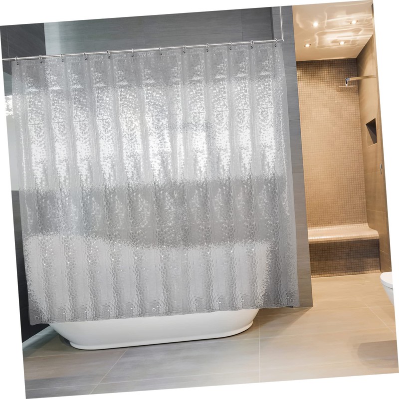 iplusmile 3D Pattern Shower Curtain Liner Waterproof Stand up Shower