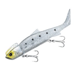 Major Craft Chivas Lure Tide Drift One Shad, 0.3 oz (10 g), Keimurasiras TRSHD-10#7 SHIRASU (UV)