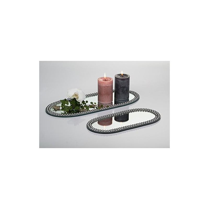 Sandra Rich Glory Glass Plate Oval 1 cm Diameter 30.0