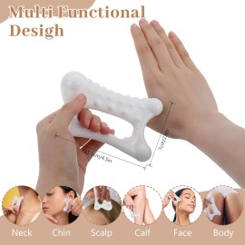 CIATBYYJ Face & Body Guasha Massage Tool – Wave & Smooth Edge for Relaxation
