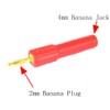 6 Pcs Banana Male to Female Plug 2mm to 4mm
