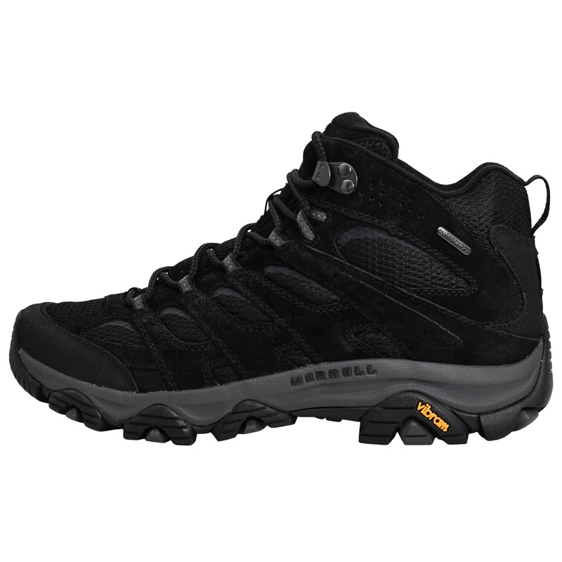 Merrell Men's Moab 3 Mid Waterproof Hiking Boot, Black Night,