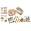 Complete Banneton Proofing Basket Set with Essential Tools – 12