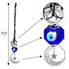 Blue Evil Eye Crystal Car Rear View Mirror Hanging Accessories