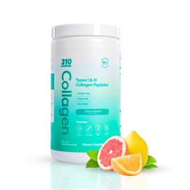 310 Nutrition - Collagen Peptides Powder - Collagen Supplement - Multi Collagen Protein with Vitamins C, D, and E – Citrus Splash 30 Servings