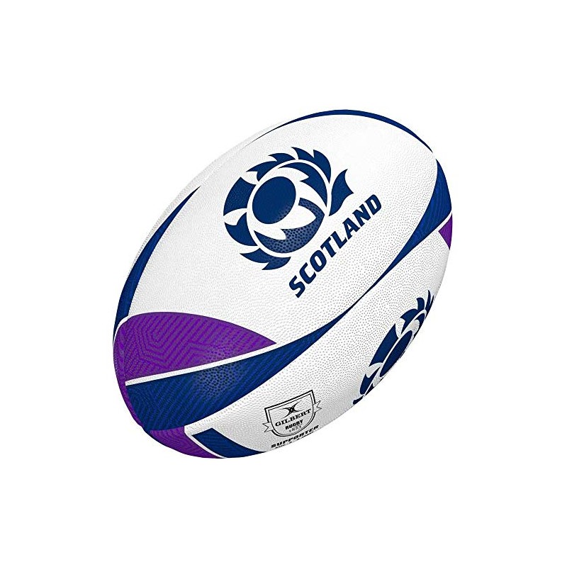 Gilbert scotland supporter rugby ball [white/purple] size 5