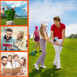 RVEFOT Golf Training Aids Ball Golf Swing Trainer Smart Ball with Adjustable Wrist Strap Portable Golf Swing Training Aid Ball Practical Golf Swing Training Assist Ball for Beginner Posture Correction