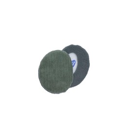 Sprigs EarBags Bandless Ear Warmers Corduroy Earmuffs For Winter (Pine Green, Medium)