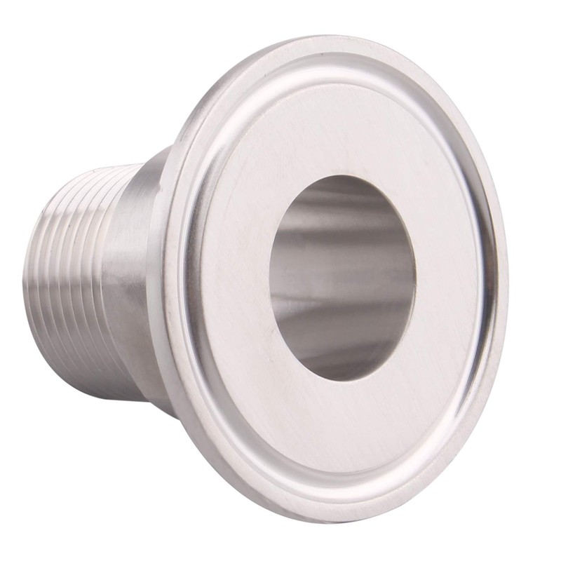 DERNORD 1.5 Inch Sanitary Tri Clamp to 3/4" Male Tri
