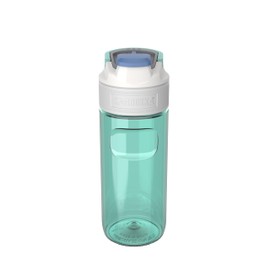 Kambukka Elton Tritan Water Bottle, Plastic Drink Bottle, Leakproof, for outdoor sports, Clear water bottle with 3 in 1 lid, Ice Green, 500 ml