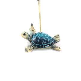 WonderMolly Marine Life Collection Blue Sea Turtle Ornament