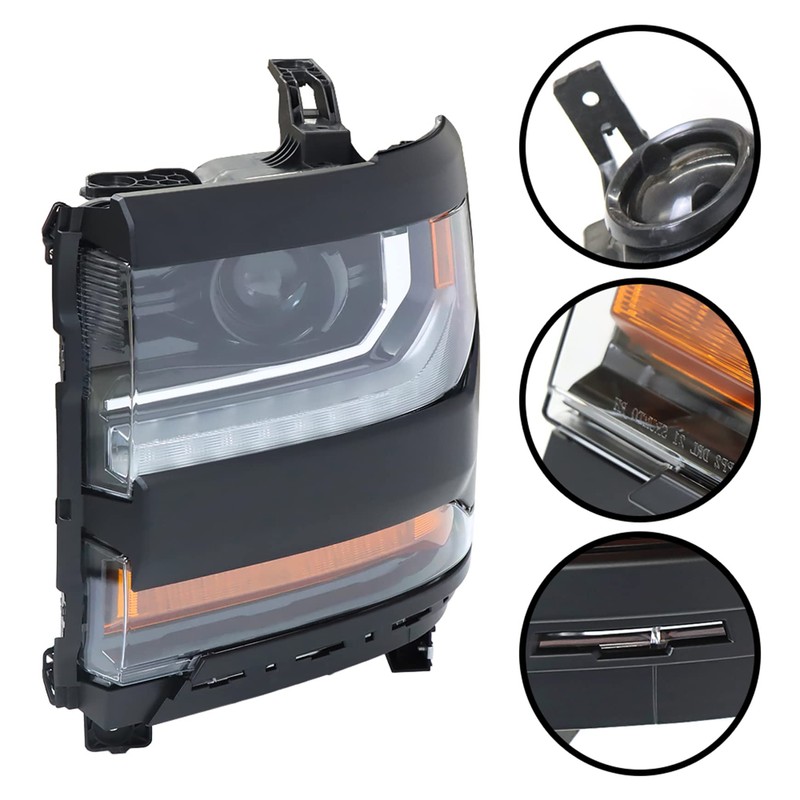 labwork Headlight Assembly, Compatible Replacement for Chevy Silverado 1500 2016-2019