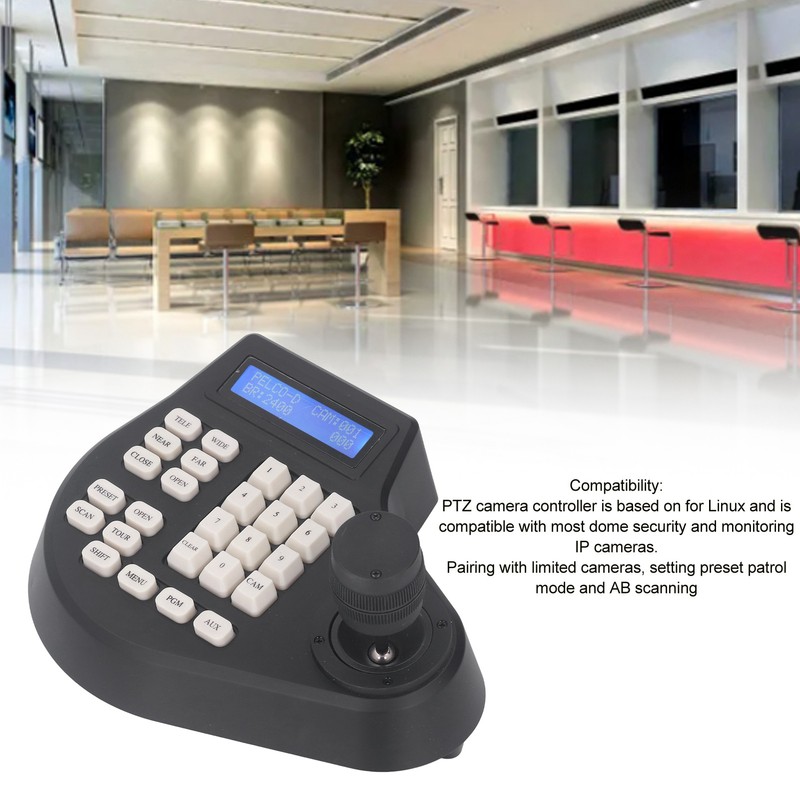 PTZ Pan Tilt Keyboard Controller Analog Coaxial Dome Camera Controller