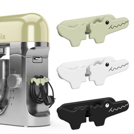 Crocodile Cord Organizer 3 Pack - Cartoon Animal Cable Holder for Instant Pot, Pressure Cooker & Kitchen Appliances, Fun Cord Wrapper with Adhesive, Kids-Friendly Home Organization Accessories