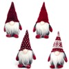 DUJSRZL 4 x Christmas Gnomes Knitted Plush Santa Claus Christmas