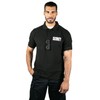 First Class Security Tactical Performance Polo Shirts (2X-Large, Black/White)