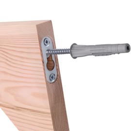 Gedotec Pine Wall Bracket, 165 x 95 mm, Pack of 2, Heavy Duty Brackets Made of Solid Natural Wood, High Load Capacity, Suitable for Bookshelves, Wall Shelf, Shelf Brackets, Shelf Brackets, Shelf Angle