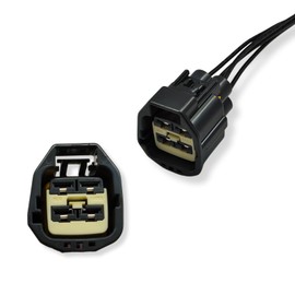 AUTO OCCASION Engine Cooling Fan Motor Connector Wire Harness Plug Kit 4-Way with 8.07'' Compatible with 2010-2015 Ford Mustang