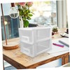 DOITOOL Clear Drawer Organizer Box for Office Desk Storage Case