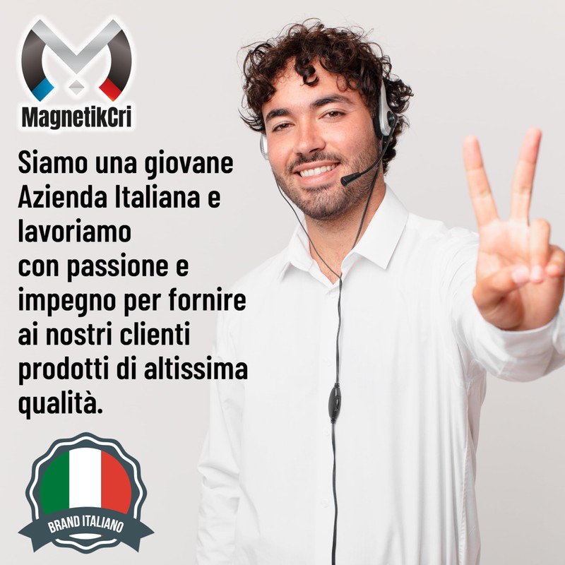 MagnetikCri - Magneti Neodimio, Con Protezione in Acciaio, Calamite Potenti