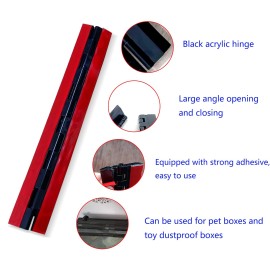 WENZIDAO Acrylic Hinges, 2 Continuous Piano Hinges, Flexible Hinges, Replaceable