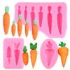 zixiang ZiXiang Easter Egg Rabbit Silicone Mold Bunny Ears Chocolate