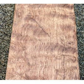 Waterfall Bubinga wood veneer 4" x 10" raw no backing AA grade 1/42" thick