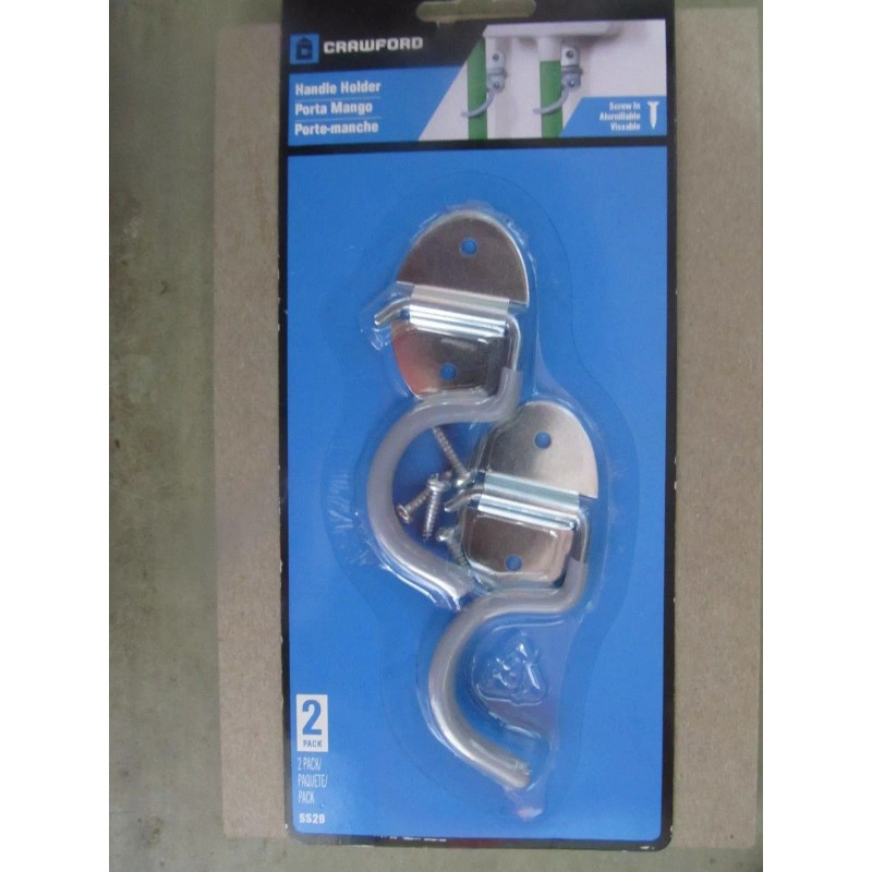 Crawford Broom & Tool Holder Package of 2pcs. SS29 NEW