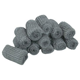 (24 Pack) of Steel Wool Abrasive Cleaning Finishing Manual Sanding Sponges Wood Metal Glass Works Shop Garage Tools 0000 Extra-Fine Grade