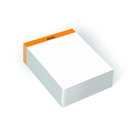 Rhodia Rhodiatime 194045C Memo Pad N°11 DIN A7 7.5 x 10.5 cm Dot Ruling 240 Sheets 80 g Compact and Practical Orange Individually Shrink-Wrapped Pack of 1
