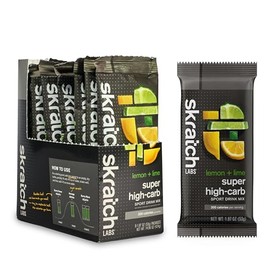 Skratch Labs Sobres Mezcla Bebida Súper Alta Carbohidratos Polvo Dextrina Racimo Electrolitos Energía Resistencia Alternativa Gel Energético Limón