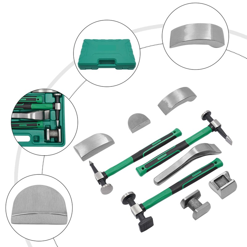 KONKENIE 9Pcs/Set Automatic Body Repair Tools Car Sheet Metal Repair