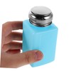 Zerodeko 2pcs Anti-Static Press Down Alcohol Pump Dispenser Refillable Liquid