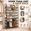 10-Tier Tall Shoe Rack for Entryway & Closet – Large-Capacity