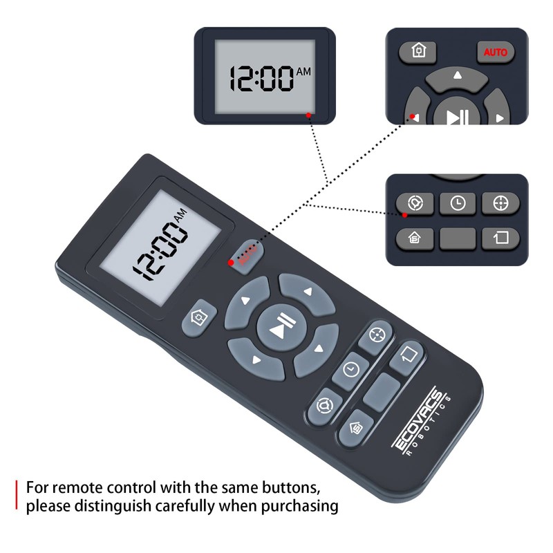 RC1507 New Replacement Remote Control for Ecovacs Deebot Robotics Sweeper