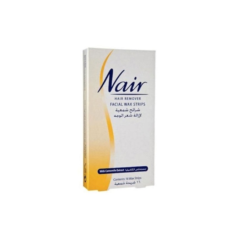 Nair 16 Wax Strips Waxing Facial Hair Removal - 3