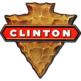 ArtFuzz Clinton Chain Saws Vintage Sign Metal Sign