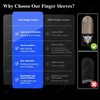 BlueWow Silver Fiber Gaming Finger Sleeves | Seamless & Ultra-Sensitive