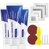 SEISSO Drywall Repair Kit, Wall Mending Agent*3(100g), Wall Patch*4, Scraper