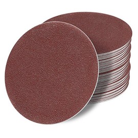 125 mm without Hole Red Random Orbital Sanding Discs Assortment Set of 50 Discs P150 P120 P100 P80 P60 Velcro Sandpaper