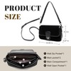 Suede Crossbody Bag Women Purse: Genuine Leather Suede Handbag for