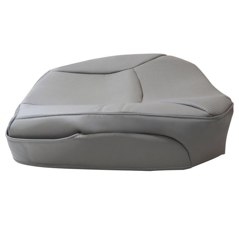 FZJDSD Gray Driver Side Bottom Perforated Leather Replacement Seat Cover